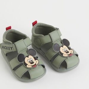 H&M strappy Mickey Mouse sandals size 5.5